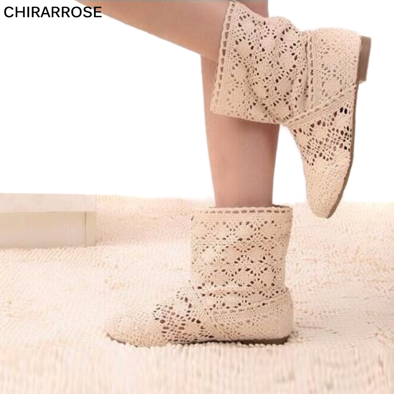 CHIRARROSE Women Cut-Out Hollow Knitted Gauze Round Toe Boots Autumn Boots Womens Bohemian Mesh Flats Shoes Summer, Beige
CHIRARROSE Women Cut-Out Hollow Knitted Gauze Round Toe Boots Autumn Boots Womens Bohemian Mesh Flats Shoes Summer, Beige