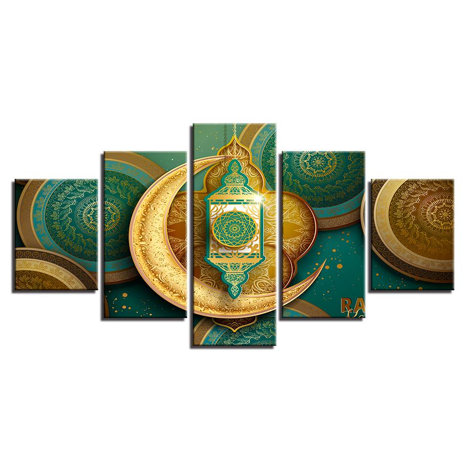 Decoration Living Room Wall Art Paintings 5 Pieces HD Printed Islamic Muslim Mosque Ramadan Poster Canvas Pictures (No Frame)
Decoration Living Room Wall Art Paintings 5 Pieces HD Printed Islamic Muslim Mosque Ramadan Poster Canvas Pictures (No Frame)