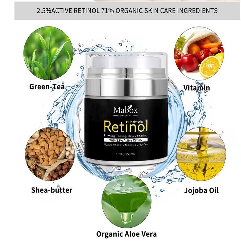 In Stock! MABOX Retinol 2.5% Moisturizer Face Cream and Eye Vitamin E Best Night and Day Moisturizing Creams free shipping., Customize
In Stock! MABOX Retinol 2.5% Moisturizer Face Cream and Eye Vitamin E Best Night and Day Moisturizing Creams free shipping., Customize