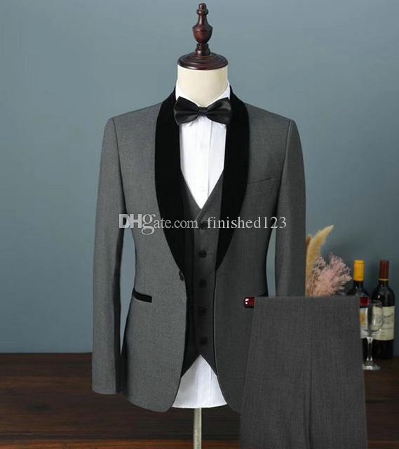 New Popular One Button Gray Wedding Groom Tuxedos Shawl Lapel Groomsmen Men Formal Prom Suits (Jacket+Pants+Vest+Tie) W216, Same as image
New Popular One Button Gray Wedding Groom Tuxedos Shawl Lapel Groomsmen Men Formal Prom Suits (Jacket+Pants+Vest+Tie) W216, Same as image