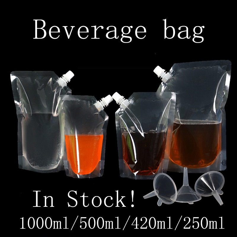 1000ml/500ml/420ml/250ml Stand-up Plastic Drink Packaging Bag Spout Pouch for Beverage Liquid Juice Milk Coffee Storage Bags Free Shipping
1000ml/500ml/420ml/250ml Stand-up Plastic Drink Packaging Bag Spout Pouch for Beverage Liquid Juice Milk Coffee Storage Bags Free Shipping