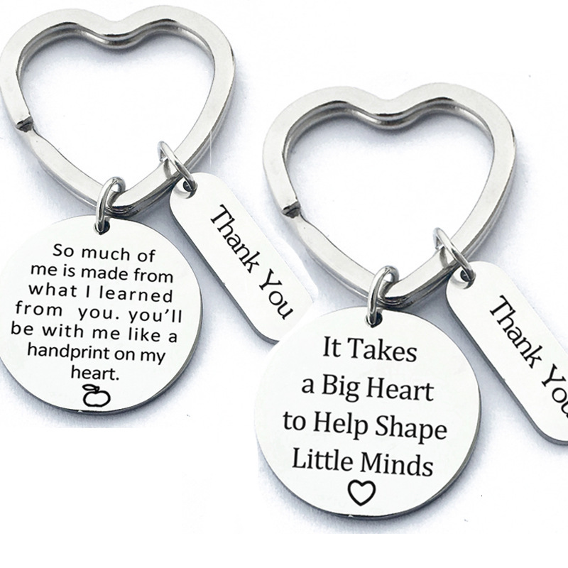 Teacher's Day Teacher Gift Stainless Steel Key Buckle English Lettering Key Buckle
Teacher's Day Teacher Gift Stainless Steel Key Buckle English Lettering Key Buckle