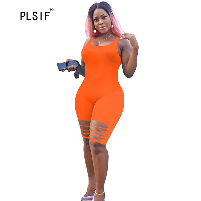 Summer hot sale sexy vest playsuits solid color sexy skinny catsuits broken hole design lady playsuits, Black
Summer hot sale sexy vest playsuits solid color sexy skinny catsuits broken hole design lady playsuits, Black