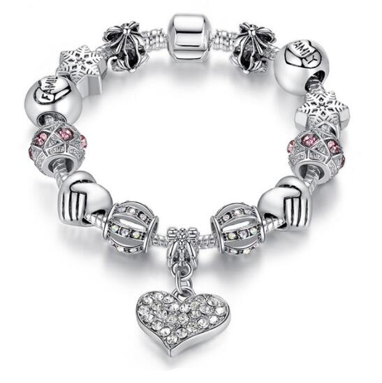 16-21cm Charm Beads Bracelet 925 Silver Pandora Bracelets For Women as a gift Diy Jewelr WL1189
16-21cm Charm Beads Bracelet 925 Silver Pandora Bracelets For Women as a gift Diy Jewelr WL1189