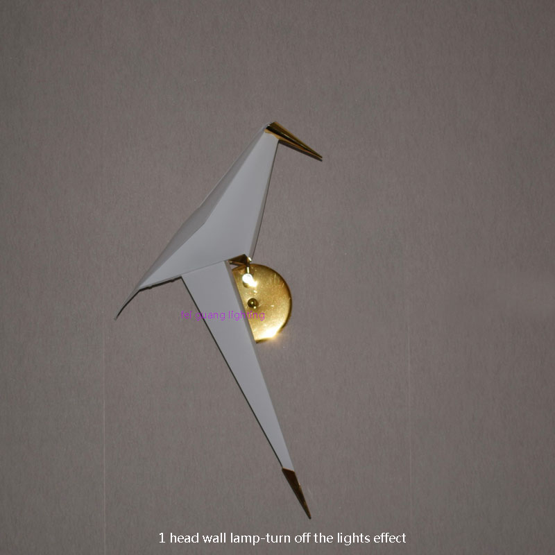 Nordic simplicity origami crane bird modern cafe clothing store restaurant creative study personality restaurant pendant lights