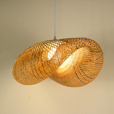 Modern Led E27 Southeast Asia Bamboo Handwork LED Pendant Lights Creative Hanglamp Pendant light For Dinning Room Bar Store