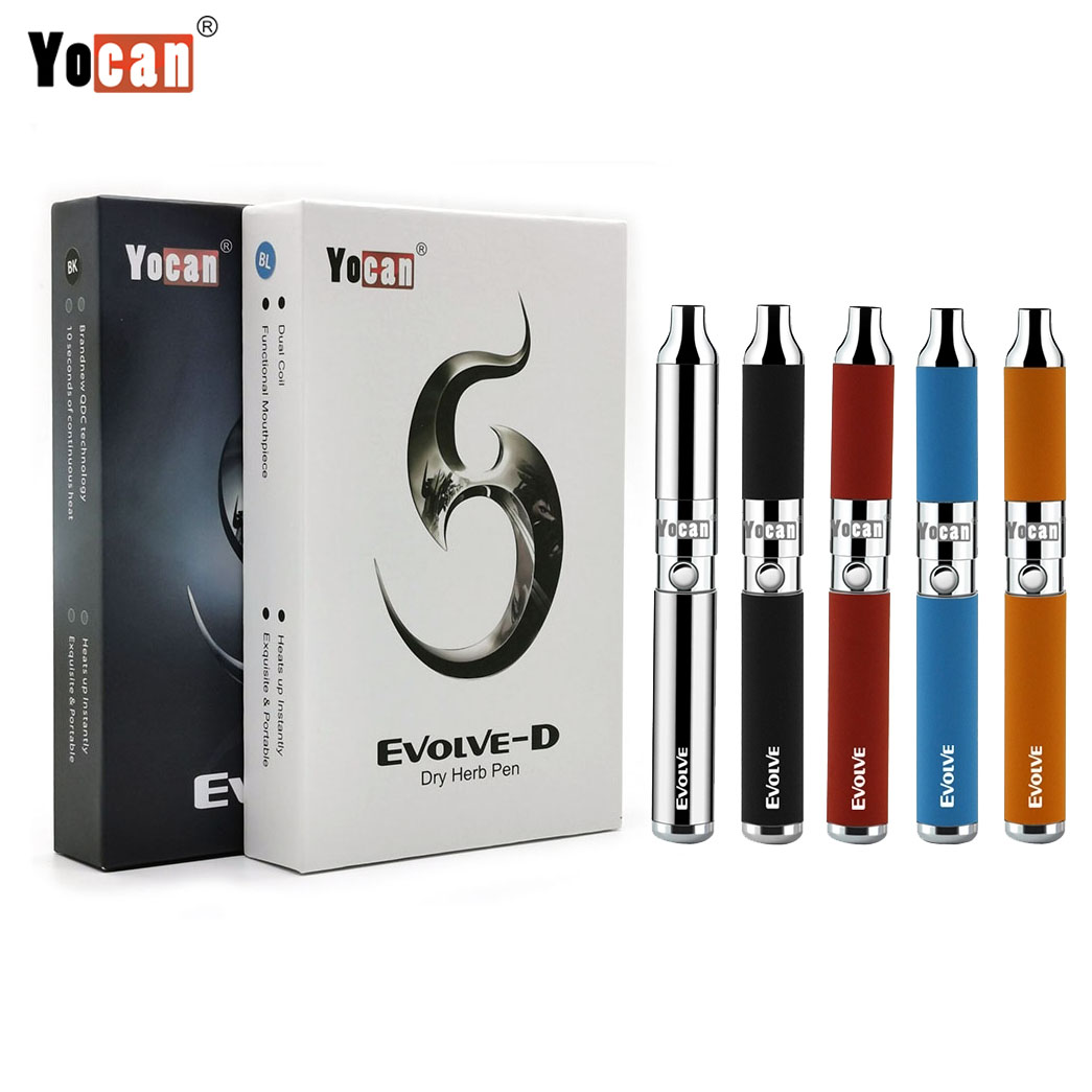 Original Yocan Evolve Evolve-D Kit Wax Dry Herb Vaporizer Vape Pen Kits E Cigarette Kit With Extra Dual Coil 650mAh Dab Pen, Mixed types
Original Yocan Evolve Evolve-D Kit Wax Dry Herb Vaporizer Vape Pen Kits E Cigarette Kit With Extra Dual Coil 650mAh Dab Pen, Mixed types