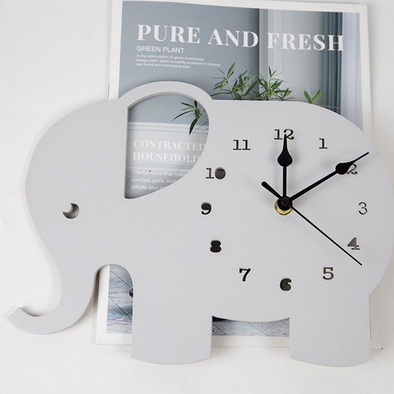 1PC Mute Wooden Wall Clock Elephant Shaped Kids Room Home Decoration Battery Operated Hanging Clocks Wooden Needle Wall-Clock
1PC Mute Wooden Wall Clock Elephant Shaped Kids Room Home Decoration Battery Operated Hanging Clocks Wooden Needle Wall-Clock