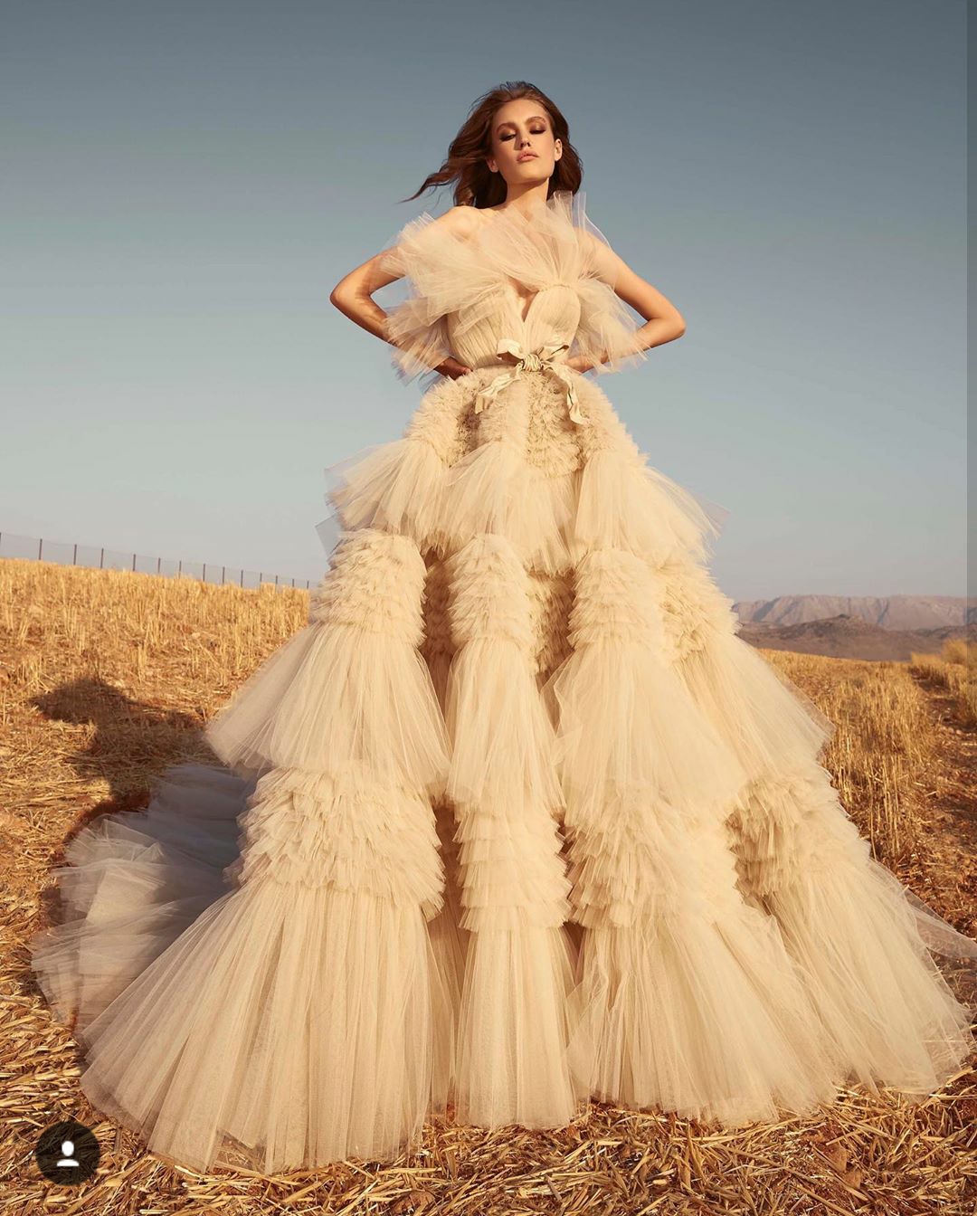 zuhair murad country wedding dresses strapless cascading ruffles sweep train customize wedding gowns vintage bohemian bridal dress