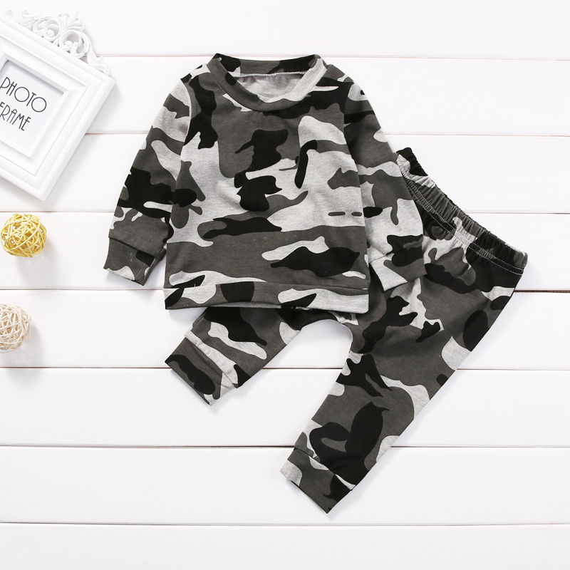 Cute 2pcs Newborn Infant Toddler Kids Baby Boy Clothes T-shirt Tops+Pants Outfits Set, Camouflage
Cute 2pcs Newborn Infant Toddler Kids Baby Boy Clothes T-shirt Tops+Pants Outfits Set, Camouflage