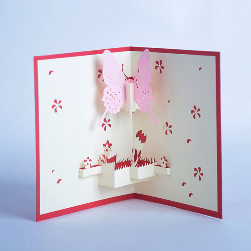 3D Pop Up butterfly Greeting Cards Laser Cutting Invitation Cards For Valentines Day Anniversary Teacher Wedding Supplies
3D Pop Up butterfly Greeting Cards Laser Cutting Invitation Cards For Valentines Day Anniversary Teacher Wedding Supplies