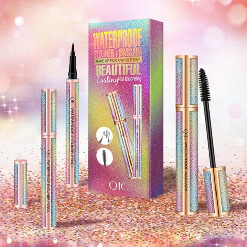 Tamax MP013 QIC 4D Star Sky starlight silk fiber Mascara wand and Waterproof eyeliner eyelashes extend makeup kits, Black
Tamax MP013 QIC 4D Star Sky starlight silk fiber Mascara wand and Waterproof eyeliner eyelashes extend makeup kits, Black