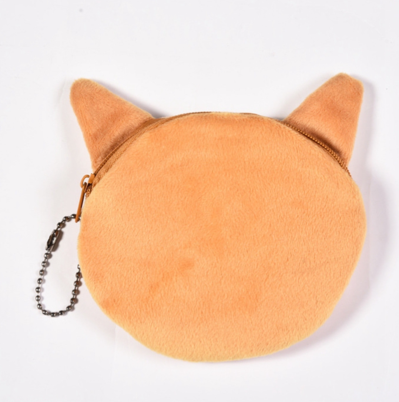 Coin Bags 3D Cat Plush Wallet Pouch Cute Animal Purses Small Handbag Girls Clutch Bags Free Shipping DHW2198