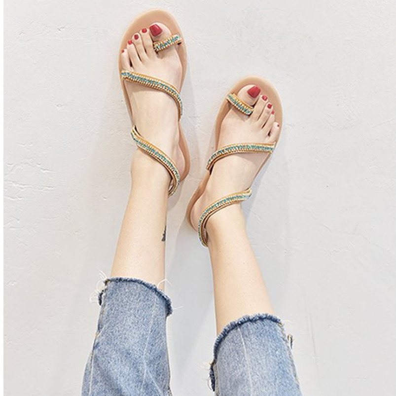 Women summer Sandals slippers plus size rhineston Bohemian style Open Toes sexy club Diamonds Slip-On Flat ladies Sandals beachwear 0056, As pics
Women summer Sandals slippers plus size rhineston Bohemian style Open Toes sexy club Diamonds Slip-On Flat ladies Sandals beachwear 0056, As pics