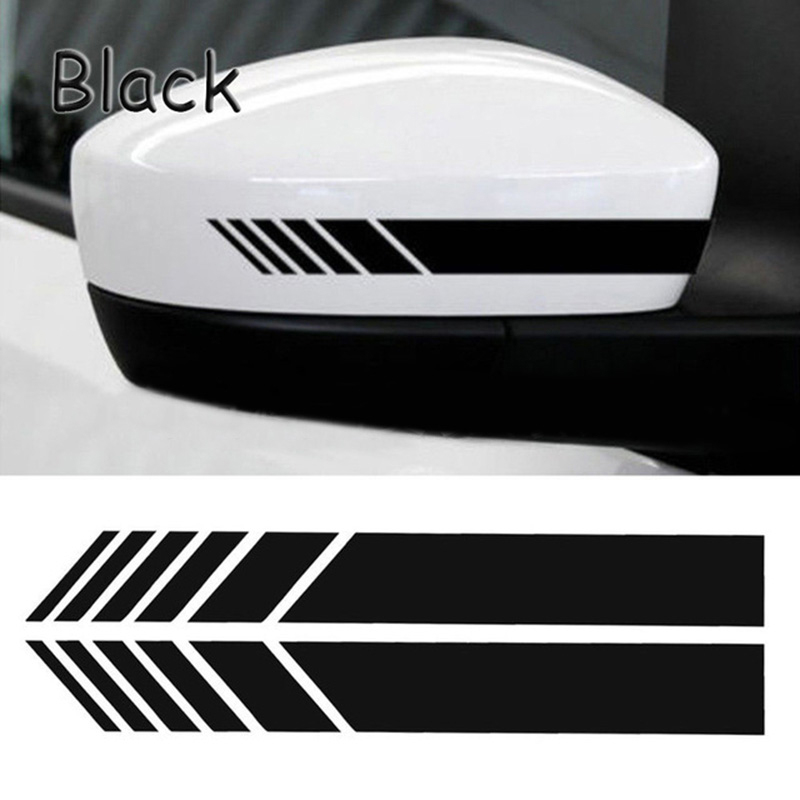 2Pcs/set Car Styling Rear View Mirror Stickers Personalized Scratch Reflective Decoration Motorcycle Stickers Auto Accessories