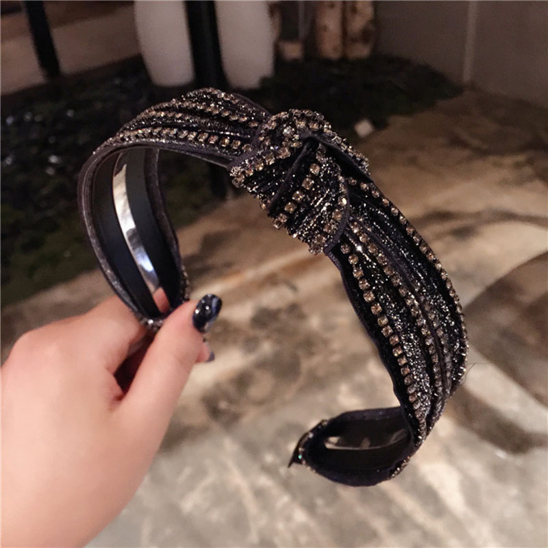 Luxury Rhinestone Party Hair Bands Fashion Simple Style Girl Headbands Designer Women Hairband for Night Club