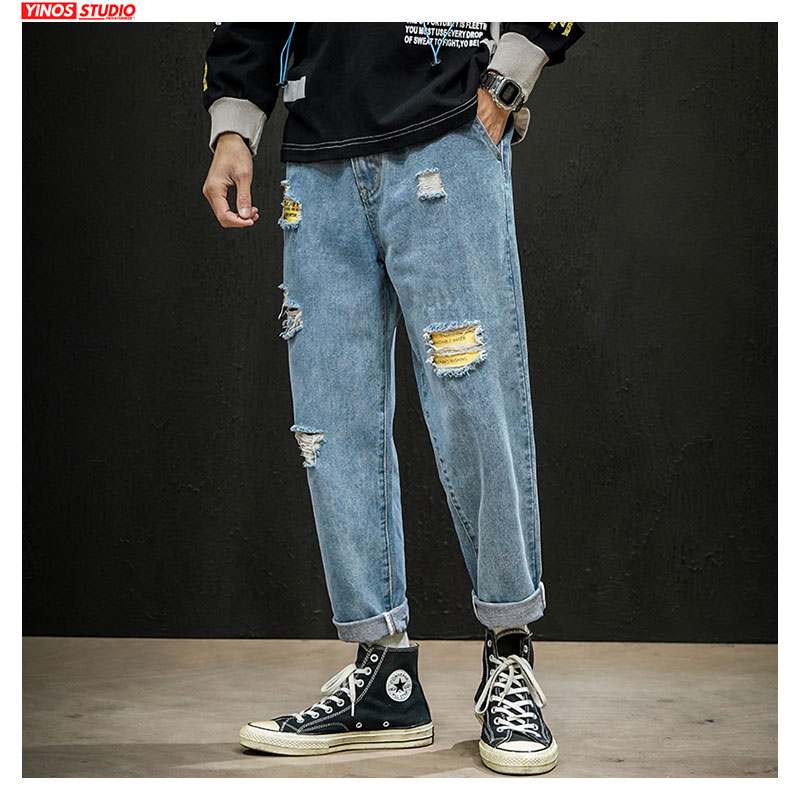 Dropshipping 2020 Vintage Oversize Jeans Toursers Mens Pants Male Distressed Jeans Spring Mens Streetwear Pockets Denmin Pants, Blue(asiansize)
Dropshipping 2020 Vintage Oversize Jeans Toursers Mens Pants Male Distressed Jeans Spring Mens Streetwear Pockets Denmin Pants, Blue(asiansize)