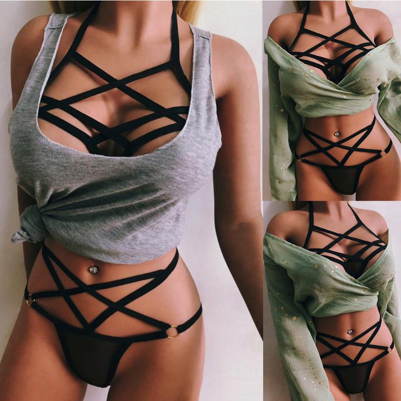 Underwire Women Sexy Lingerie Corset Solid Mesh Muslin Sleepwear Underwear Set Ladies Nightwear Underwear Intimates sleepwear, Black
Underwire Women Sexy Lingerie Corset Solid Mesh Muslin Sleepwear Underwear Set Ladies Nightwear Underwear Intimates sleepwear, Black