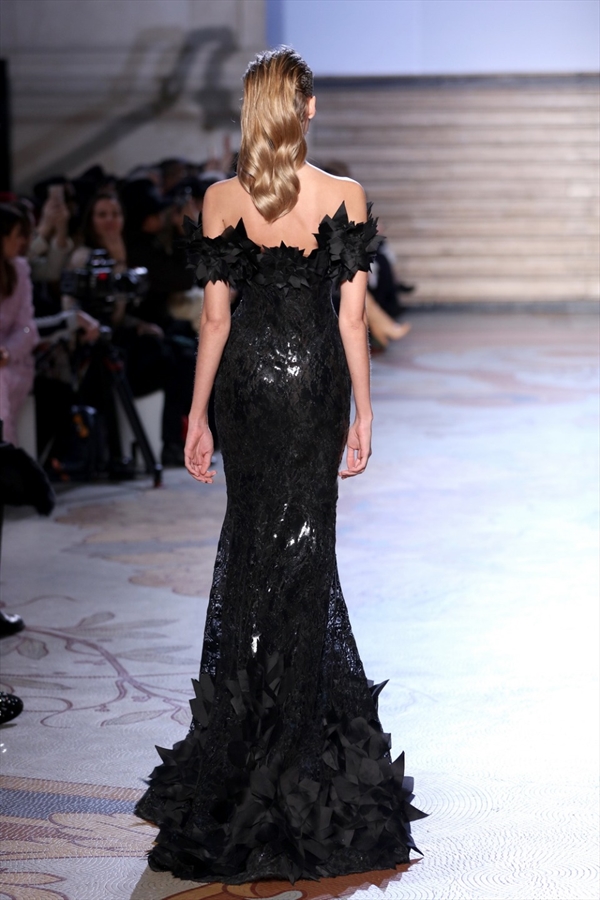 Black Mermaid Prom Dresses Bling Bling Off Shoulder Ruffles Appliques Evening Dress Party Red Carpet Formal Wear Ogstuff robes de soirée