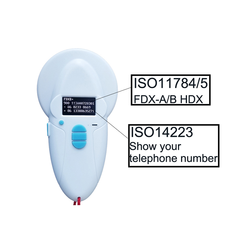 134.2khz 125 kHz ISO 11784 /785 FDX-A 10 digits and 15 digits FDX-B Animal micro chip scanner for aquaculture fish farming
