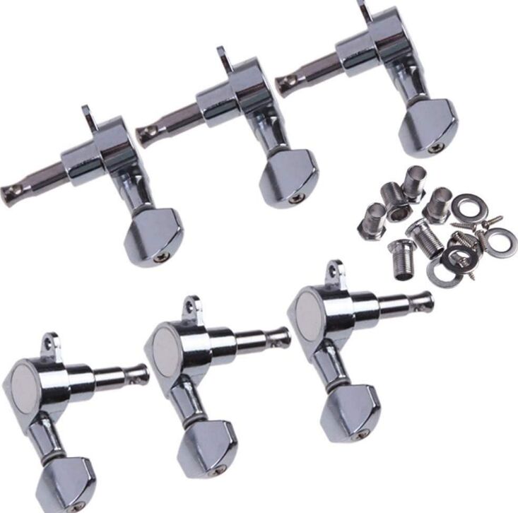 6R Right 6L Left 3L+3R String Tuning Pegs Tuners Tuner Chrome Inline Guitar Machine Head 6R Right
6R Right 6L Left 3L+3R String Tuning Pegs Tuners Tuner Chrome Inline Guitar Machine Head 6R Right