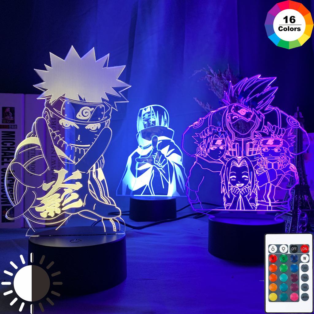 Anime Naruto Uzumaki Led Night Light Team 7 Sasuke Kakashi Hatake Kids Bedroom Nightlight Itachi Uchiha 3d Lamp Child Xmas Gift
Anime Naruto Uzumaki Led Night Light Team 7 Sasuke Kakashi Hatake Kids Bedroom Nightlight Itachi Uchiha 3d Lamp Child Xmas Gift