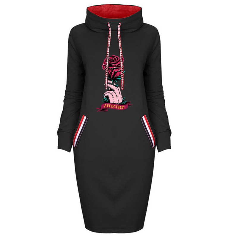 Fashion Womens DIY Hoodie Dresses Casual Long Sleeves with Printed Women Dress for Autumn and Winter New Arrival Ladies DIY Clothing, Black
Fashion Womens DIY Hoodie Dresses Casual Long Sleeves with Printed Women Dress for Autumn and Winter New Arrival Ladies DIY Clothing, Black