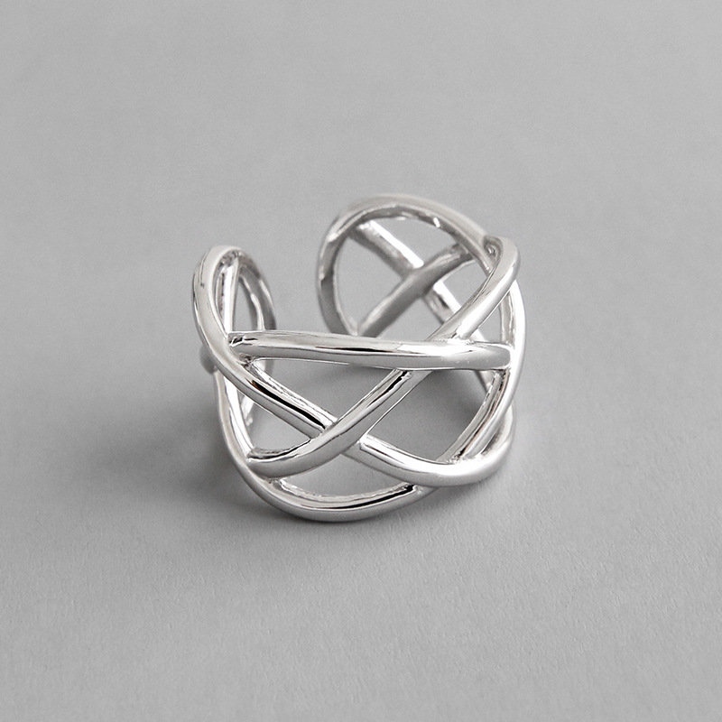 INS Authentic S925 Sterling Silver FINE Jewelry Hollow Braid Cross Criss geometric adjust Ring Long TLJ780
INS Authentic S925 Sterling Silver FINE Jewelry Hollow Braid Cross Criss geometric adjust Ring Long TLJ780