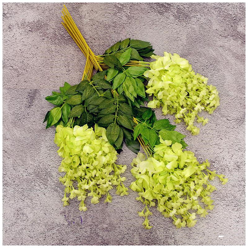 Wisteria Wedding Decor Artificial Decorative Flowers Garlands for Festive Party Wedding Home Supplies multi-colors 110cm /75cm