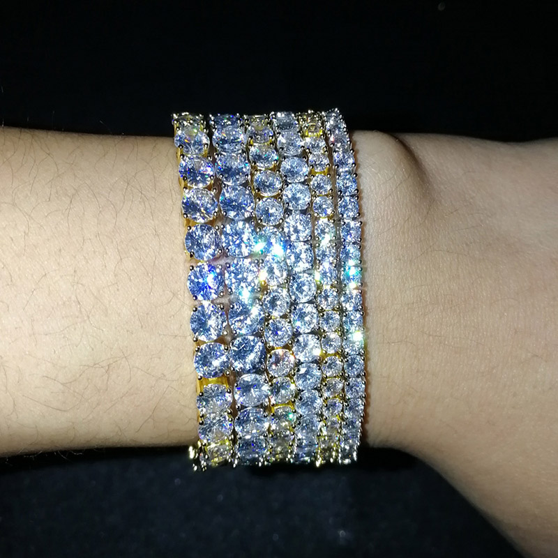 3/4/5mm Hip Hop Bling Iced Out Cubic Zirconia Tennis Chain Bracelets Women Men 1 Row CZ Link Chain Jewelry Gold Silver
3/4/5mm Hip Hop Bling Iced Out Cubic Zirconia Tennis Chain Bracelets Women Men 1 Row CZ Link Chain Jewelry Gold Silver