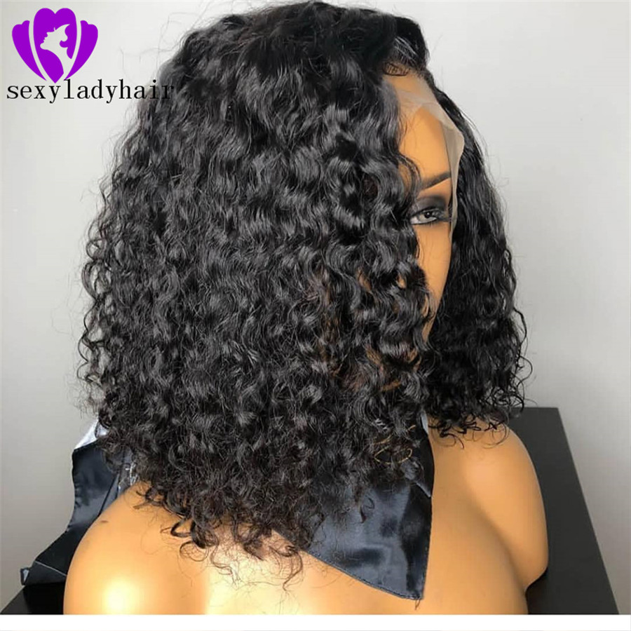Free shipping New ombre wine red Lace Front Wig Short kinky curly For black Women cosplay partystyle synthetic Hair Wigs