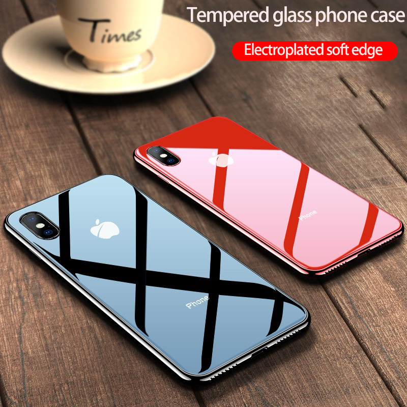 For iphone 11 pro max Phone CaseTempered glass case soft side all-inclusive phone shell simple solid color plating case, 1#
For iphone 11 pro max Phone CaseTempered glass case soft side all-inclusive phone shell simple solid color plating case, 1#