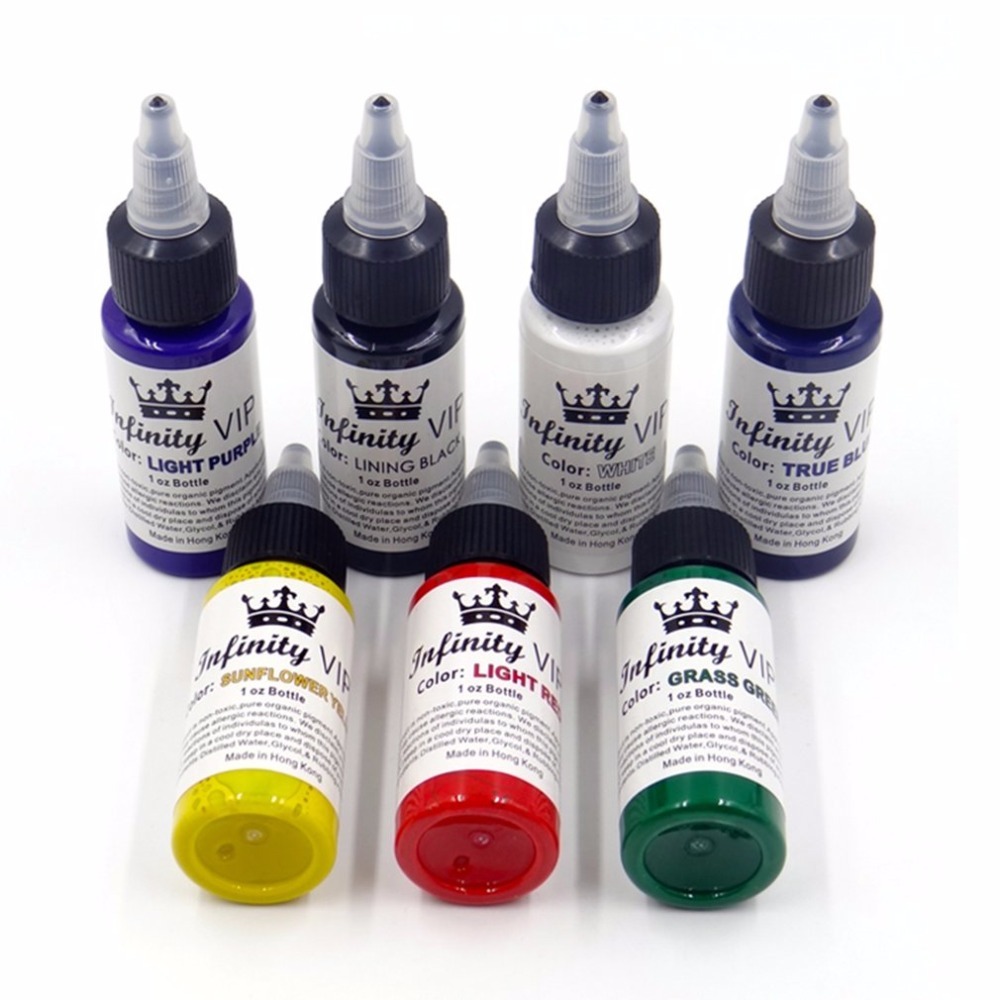 7 colors tattoo ink body painting high quality pigment 30 ml per bottle tattoo paint suppliesTattoo
7 colors tattoo ink body painting high quality pigment 30 ml per bottle tattoo paint suppliesTattoo