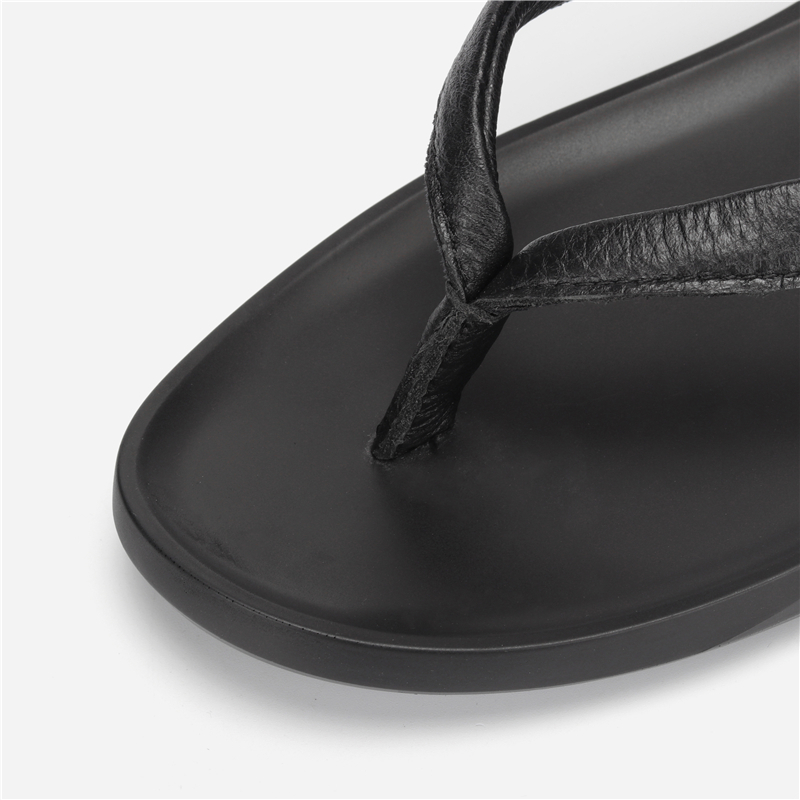 Summer Men Flip Flops leather home bathroom indoor outdoor rubber beach men slippers #T001 Y200107