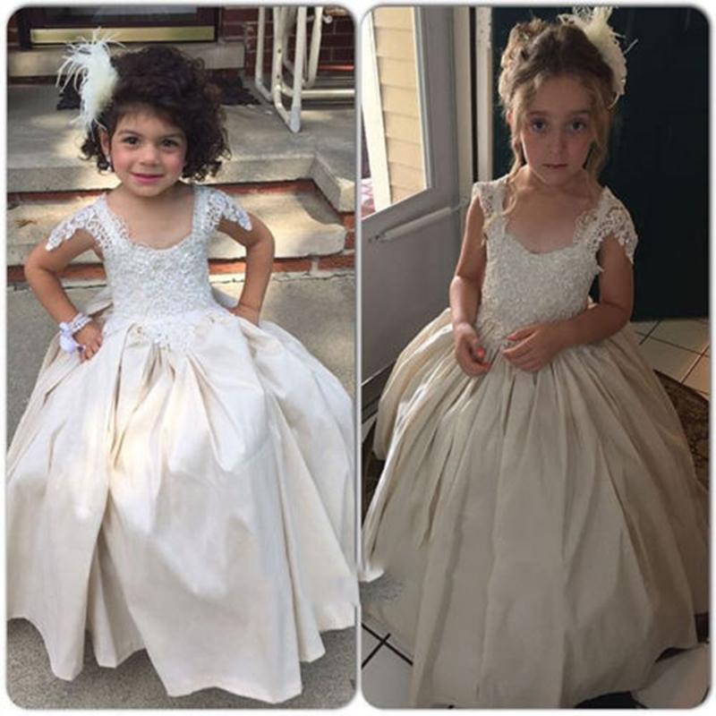 Formal Flower Girl Dresses Lace Satin Custom Cute Little Floor Length Hand Made Ruffle Kids Wedding Party Birthday Dress A27, Royal blue
Formal Flower Girl Dresses Lace Satin Custom Cute Little Floor Length Hand Made Ruffle Kids Wedding Party Birthday Dress A27, Royal blue