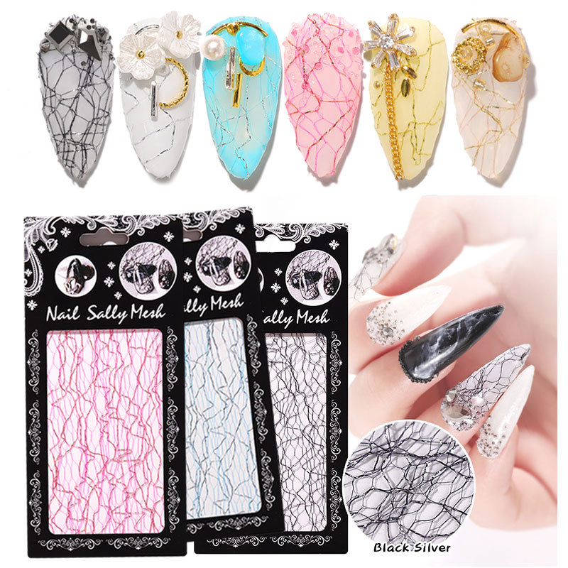 Exquisite 3D Grid Nail Sticker Gold and Silver Mesh Wire Nailed on Nails Holographic Glue Foil Nail Art Decoration Applique
Exquisite 3D Grid Nail Sticker Gold and Silver Mesh Wire Nailed on Nails Holographic Glue Foil Nail Art Decoration Applique
