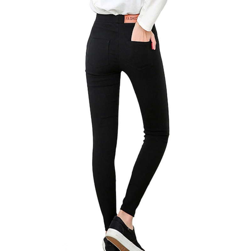 New Women's Slim Leggings Skinny High Waist Jeans Woman Blue Denim Pencil Pants Stretch Waist Women Jeans Pants, Black
New Women's Slim Leggings Skinny High Waist Jeans Woman Blue Denim Pencil Pants Stretch Waist Women Jeans Pants, Black
