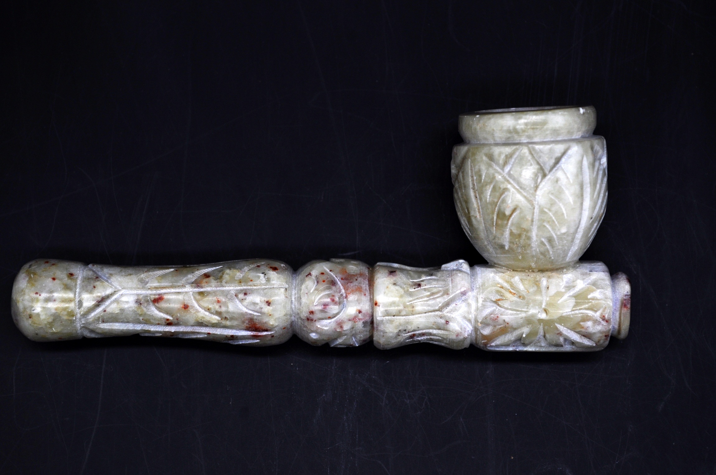 CARVED STONE PIPE HAND MADE NATURAL STONE HAND PIPE SMOKING ACCESSORY/BONG/CHAKRA WATER PIPE / WAX RIG
CARVED STONE PIPE HAND MADE NATURAL STONE HAND PIPE SMOKING ACCESSORY/BONG/CHAKRA WATER PIPE / WAX RIG