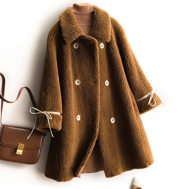 BARESKIY cashmere sweater female new lapel knit coat long loose thick warm coat long sleeve solid color Korean women, Blue
BARESKIY cashmere sweater female new lapel knit coat long loose thick warm coat long sleeve solid color Korean women, Blue