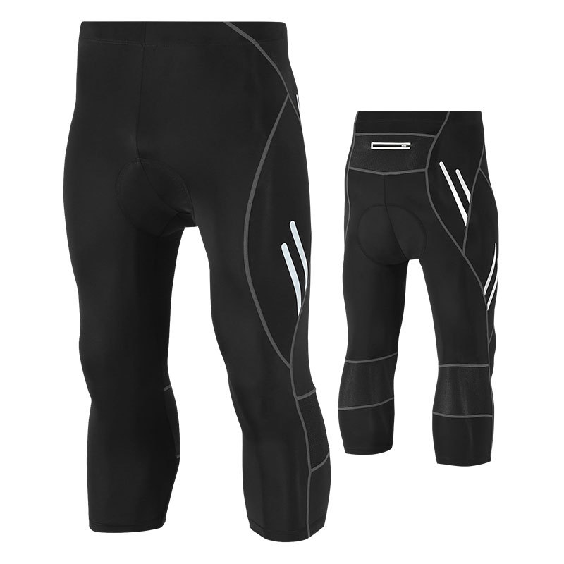 men cycling shorts 3/4 bicycle trousers gel pad reflective quick dry fitness gym short sportswear mountain bike shorts, Black
men cycling shorts 3/4 bicycle trousers gel pad reflective quick dry fitness gym short sportswear mountain bike shorts, Black