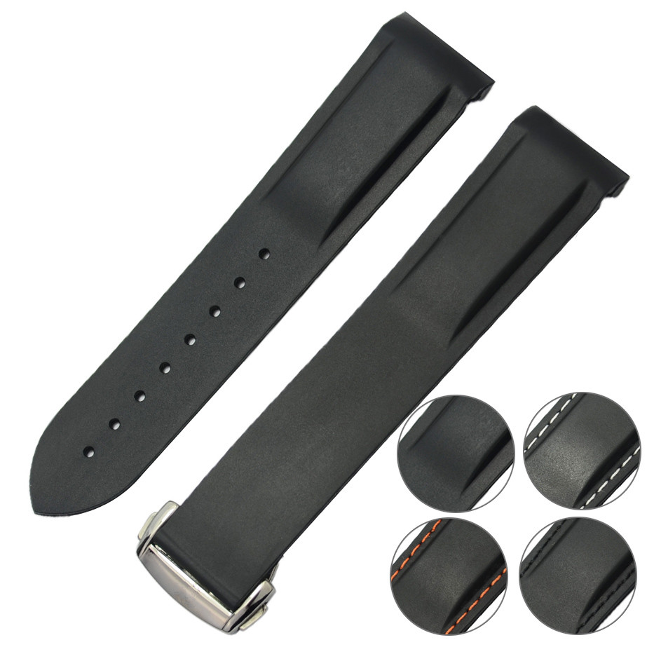 Black Silver Gold Rose Watchbands ZLIMSN 20mm Diver Rubber Band Strap With Deployment Clasp For Planet-Ocean Relojes Hombre 2016
Black Silver Gold Rose Watchbands ZLIMSN 20mm Diver Rubber Band Strap With Deployment Clasp For Planet-Ocean Relojes Hombre 2016