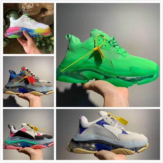 Women Men 17FW Platform Dad Casual Shoes Crystal Bottom Triple-S Leisure Fashion Shoes Sneakers for Men Vintage Old Grandpa Trainer chaussur, Boxes
Women Men 17FW Platform Dad Casual Shoes Crystal Bottom Triple-S Leisure Fashion Shoes Sneakers for Men Vintage Old Grandpa Trainer chaussur, Boxes