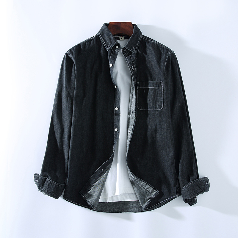 New Arrival Denim Shirt Men Stylish Western Cowboy Shirt Men High Quality 100% Cotton Long Sleeve Jeans Male Wash Tops 4XL, Qn400-light blue
New Arrival Denim Shirt Men Stylish Western Cowboy Shirt Men High Quality 100% Cotton Long Sleeve Jeans Male Wash Tops 4XL, Qn400-light blue