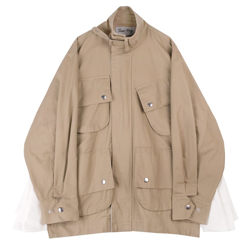 Autumn Summer Jackets Men Hip Hop Tactical Jacket Men Loose Japanese Streetwear Solid Chamarras Para Hombre Clothes CC50JK, Khaki
Autumn Summer Jackets Men Hip Hop Tactical Jacket Men Loose Japanese Streetwear Solid Chamarras Para Hombre Clothes CC50JK, Khaki