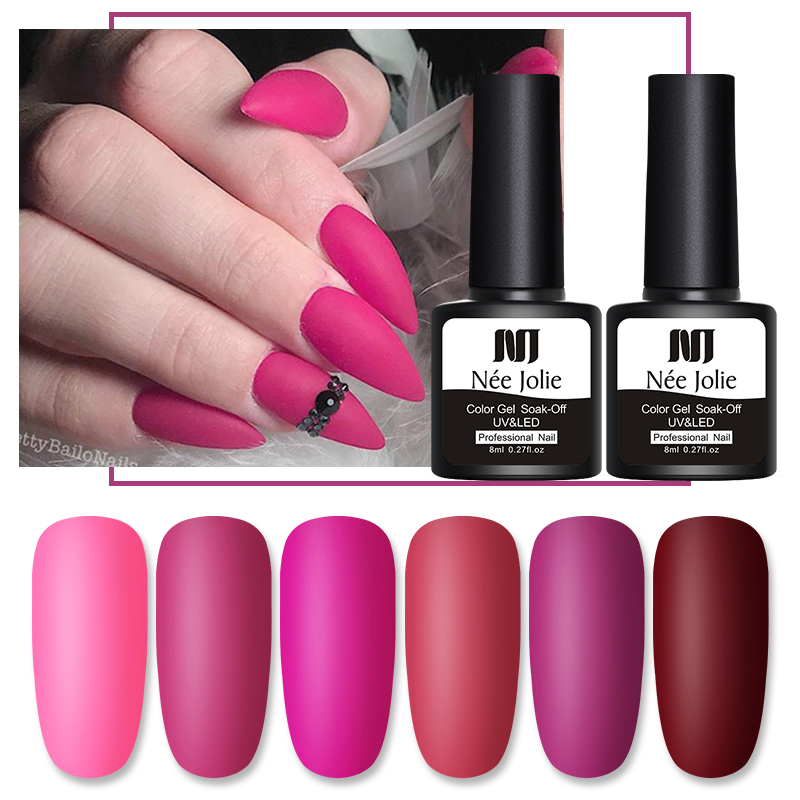 NEE JOLIE 8ml Matte Color Gel Polish UV Gel Varnish Soak Off Polish Long Lasting Nail Art Matte Top Coat Manicures, B14
NEE JOLIE 8ml Matte Color Gel Polish UV Gel Varnish Soak Off Polish Long Lasting Nail Art Matte Top Coat Manicures, B14