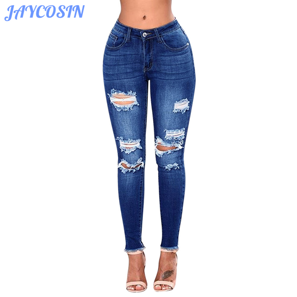 JAYCOSIN Clothes Women Plus Size 3XL Skinny Jeans Hole Ripped Denim Trousers Female Fashion Elastic Waist Slim Pencil Jeans 829, Blue
JAYCOSIN Clothes Women Plus Size 3XL Skinny Jeans Hole Ripped Denim Trousers Female Fashion Elastic Waist Slim Pencil Jeans 829, Blue