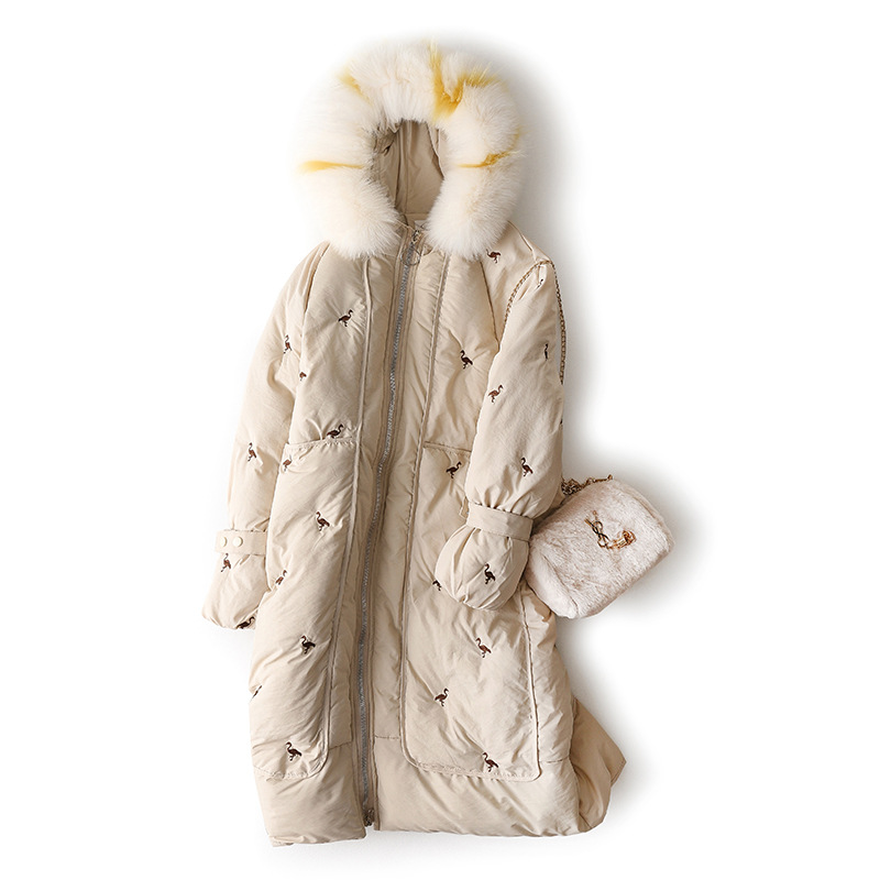 Rlyaeiz Women Winter Coat 2019 Fashion Embroidery Colorful Fur Collor Hooded Jackets Women Parka Cotton Thick Warm Long Overcoat, Beige
Rlyaeiz Women Winter Coat 2019 Fashion Embroidery Colorful Fur Collor Hooded Jackets Women Parka Cotton Thick Warm Long Overcoat, Beige