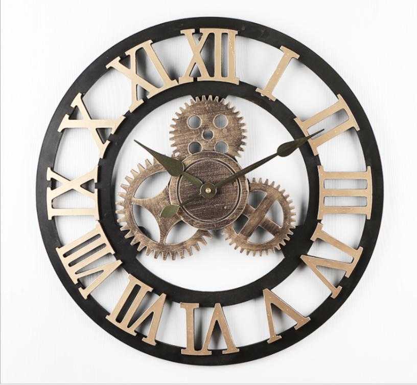 Industrial Wind Gear Wooden Wall Clock Noiseless Silent Gear Industrial Wall Clock Roman Numerals Retro Rustic for House
Industrial Wind Gear Wooden Wall Clock Noiseless Silent Gear Industrial Wall Clock Roman Numerals Retro Rustic for House
