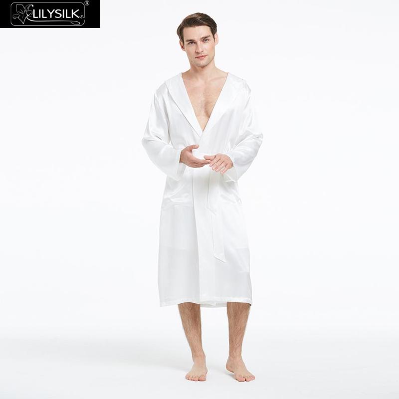 LilySilk Silk Robe Sleepwear Men Pure 100 Silk 22 momme Luxury Natural Black Men's Clothing Free Shipping
LilySilk Silk Robe Sleepwear Men Pure 100 Silk 22 momme Luxury Natural Black Men's Clothing Free Shipping