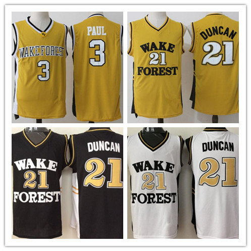 Mens Wake Forest Demon Deacons College Basketball Jerseys Tim Chris Paul Shirts Cheap University Stitched Basketball Jersey S-XXL, Gold 3
Mens Wake Forest Demon Deacons College Basketball Jerseys Tim Chris Paul Shirts Cheap University Stitched Basketball Jersey S-XXL, Gold 3
